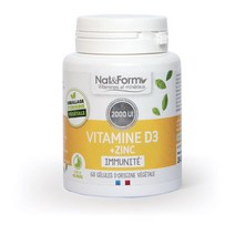 NAT&FORM 냇앤폼 비타민 d3+아연 x4팩