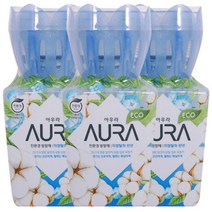 아우라 친환경 방향제 미향탈취제 린넨 400ml, 3개