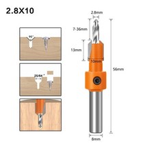 소형 탁상 밀링머신 서프파이프 선반가공 탁상바이스 밀링기 810mm 생크 나무 카운터 싱크 라우터 드릴 비트 목공 확장 나사 구멍 드릴링 밀링 커터 나무 목재 플라스틱, 3.2x8mm