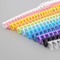 플라스틱 스프링 제본링 28cm / 스프링노트만들기 / 셀프제본용 와이어링 바인더링, 색상, 분홍