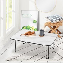 테이블 액자테이블 접이식밥상 레트로 미니 좌식 1인 다용도술상, 우드화이트테이블 피넛