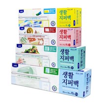 크린랩 생활지퍼백 4개세트(소1/중1/대1/특대1), 단품, 특대(XL) 이상