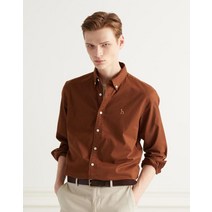 21FW 브라운 컬러 옥스포드 캐주얼 셔츠 HZSH1C101W2