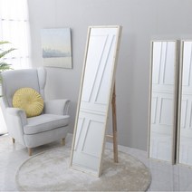 마켓리더 바비 비산방지 거치대 전신거울 40x160cm, 그레이