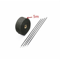 바이크 오토바이 자동차 부품 배기 파이프 수정 화재 절연 천 가와사키 닌자 650R ER6F VERSYS W800 SE Z75, 03 grd-black-5m