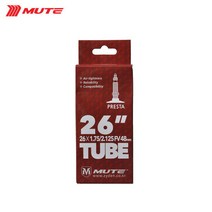 뮤트 MUTE MTB용 자전거 튜브 프레스타, 27.5x2.0 48mm