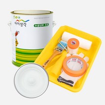 삼화페인트 아이생각 친환경 수성내부프로 4L + 도구세트, 머쉬멜로우