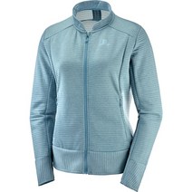 살로몬 재킷 여성 Full-Zip Midlayer 스모크 블루