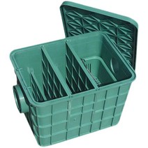 오수받이 우수받이 유수 분리기 pe 배수조 배관 원형, 녹색450무대오른쪽물배출구45X35X30