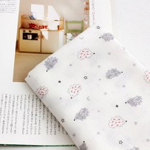 소잉홀릭 무형광엠보거즈컷트지) 도치 - 기저귀원단/순면원단