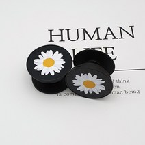 유니유니 자체제작 데이지 꽃 그립 스마트 톡 휴대폰 거치대, 1개, 데이지꽃
