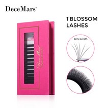 DeceMars 1 의 꽃 속눈썹 연장 자동 개화, 01 B_01 0.03 미리메터_02 9mm