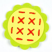 몬테소리 교육용 DIY 직조 천 장난감 신제품 조기 교육 완구 수학 보조, [04] Yellow x Green
