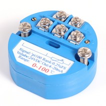 RTD PT100 온도 트랜스미터 센서 모듈 열 저항 4-20mA -50-100 150 0-50 200 300 400 500 도, 한개옵션1, 06 0-100 Celsuis