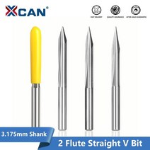 목공 우드 카빙 조각 끌 정 서각칼 XCAN 스트레이트 V 비트 3.175mm 생크 CNC 기계 카바이드 엔드 밀 라우터 목공용 밀링 커터, [39] 25x0.4x4.0