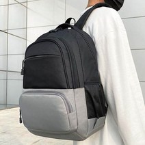 남여 공용 데일리 백팩 사이드 매쉬 포켓 하프 배색 새학기 가방 신학기 대학