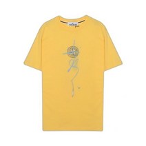 [명품]STONE ISLAND 스톤아일랜드 년 NS V TRICROMIA THREE 로고 프린팅 반팔티 TMG505523 1672424019
