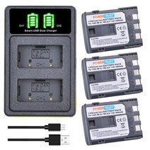 400mAh NB-2L 배터리 캐논 PowerShot G7 G9 S70 S80 HG0 HV40 ZR950 EOS 350D 400D MD265 MV960, 03 3B with Charger