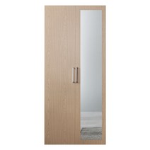 칸트 800 전신거울 싱글 원룸 드레스룸 틈새 낮은 미니 옷장 장농 장롱, 오크