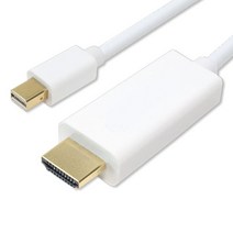 [CableMate] 케이블메이트 Mini DP 1.1 to HDMI 케이블 2M [MH102] [화이트], 상세페이지 참조