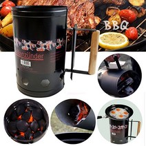 [홍스타]BBQ 숯스타터 점화통 바베큐그릴 착화통 숯 캠핑용품 BBQ, 숯스타터 대형