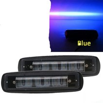 지게차 부품 6 인치 10-60v 30w 빨간색 영역 빔 48v led 지게차 지게차 빨간색 파란색 위험 영역 led 지게차 경고등 영역 안전 조명, 두 조각 파란색