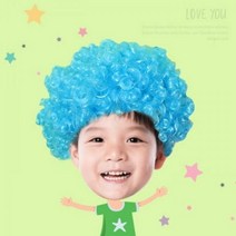 [아트랄라]컬러가발(1개)/파티용품/삐에로가발, 핑크