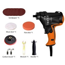 폴리셔 자동차 연마기 980W 모터 6 가변 속도 내열 휴대용 키트 검은 색 전기, 05 B US Plug 110V