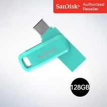 샌디스크 USB 메모리 Ultra Dual Go 울트라 듀얼 고 Type-C OTG USB 3.1 SDDDC3 128GB 민트그린