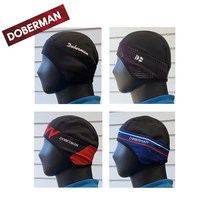도베르만 자전거 겨울모자 기모 방한모 방풍 귀마개 헬멧 속모자 쪽모자 스컬캡, DWH-004_블루