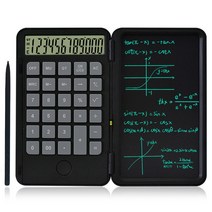 AWJCA USB 충전 공학용계산기 + 전자칠판, 블랙