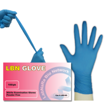 LBN 일회용 천연합성고무 니트릴 글러브 100매 M Medium, 중(M), 1팩