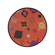 어널로이드 아가일 서클 러그 오렌지