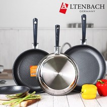 ALTENBACH 알텐바흐 통5중 스텐 인덕션 프라이팬 엑스칼리버 코팅, 알텐바흐26cm전면유리 뚜껑
