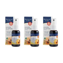 네추럴라이프 호주 프로폴리스 마누카 허니 스프레이, 30ml, 3개
