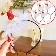 더블엠 루돌프 머리띠 4개세트 무배 크리스마스 헤어밴드 파티소품 썬왕, 사슴머리띠 4개