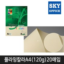 삼원특수지 칼라복사지 플라잉칼라 A4(120g) 20매입 1속, 1개, E-04(크림색)