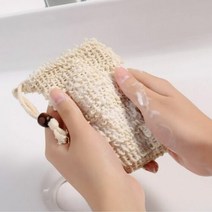 비누 망 거품 주머니 삼베 린넨(구슬X)