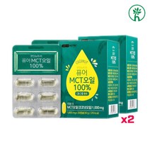퓨어 악마오일 mct 오일 케톤 다이어트 캡슐 저탄고지 엠씨티오일 코코넛 식물성 지방 oil 고함량 고품질 건강한 착한 몸에좋은 기름 호주산버터 식물성포화지방 홈쇼핑 직구 파는곳, 60캡슐, 2세트