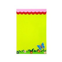 교실 게시판 환경 꾸미기 펠트 메모판 연연두색(중)