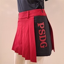 [파사디 골프] 파사디골프 SH05 랩 주름 반바지 주름 스커트를 랩 처리한 반바지로 활동, 선택옵션:딥레드／70