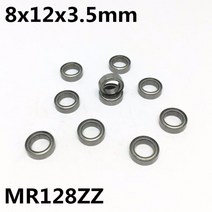 10Pcs MR128ZZ L1280ZZ 8x12x3.5mm 홈 볼 베어링 소형 고급 고 모델 MR128, 03 Advanced(40000RPM)