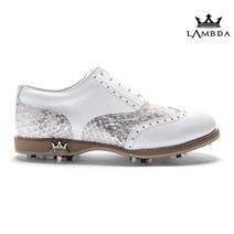 LAMBDA 람다 클래식 골프화 파이톤 실버
