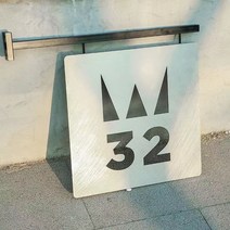 돌출간판 포인트 양면 큐브 현판 갈바 표시판 맞춤, 40x25