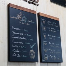 껀스 no110 입체형 2개한세트 40cmx64cm 카페 분필칠판메뉴판