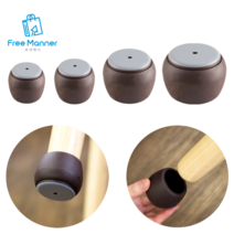 원형 의자다리커버 4P 의자끄는소리 장판찍힘방지 의자발캡, 1개, 적정 21~24mm