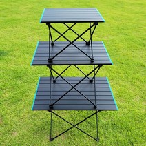(힐링캠프) 감성 캠핑테이블 M L XL 초경량 고강도 접이식(힌지스타일) 차박 롤테이블, 캠핑테이블(블랙)