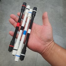 초보자용 스피닝볼펜 돌리기볼펜 연습용 펜스피닝, 색상:흰-검, 단품
