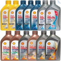 쉘힐릭스 HX5 HX7 HX8 울트라 0W20 0W30 0W40 5W30 5W40 10W60 1L 가솔린 디젤 LPG 엔진오일 GDI DPF 하이브리드, ULTRA ECT C2/C3 0W-30 1L