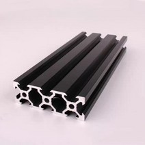알루미늄 프로파일 부품 1pcs/2pcs 100-550mm 2060 2080 20100 블랙 T-슬롯 알루미늄 Extrusions CNC 조각, [02] 150mm, [02] 2060 Black 2pcs
